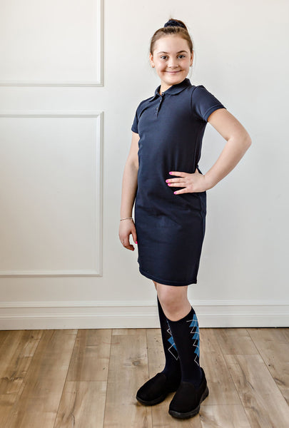 Children's polo dress Navy