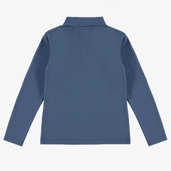 Junior long sleeve semi-fitted polo shirt