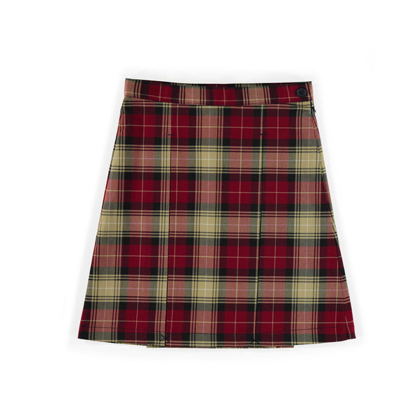 Children's pleated skirt Red / Beige