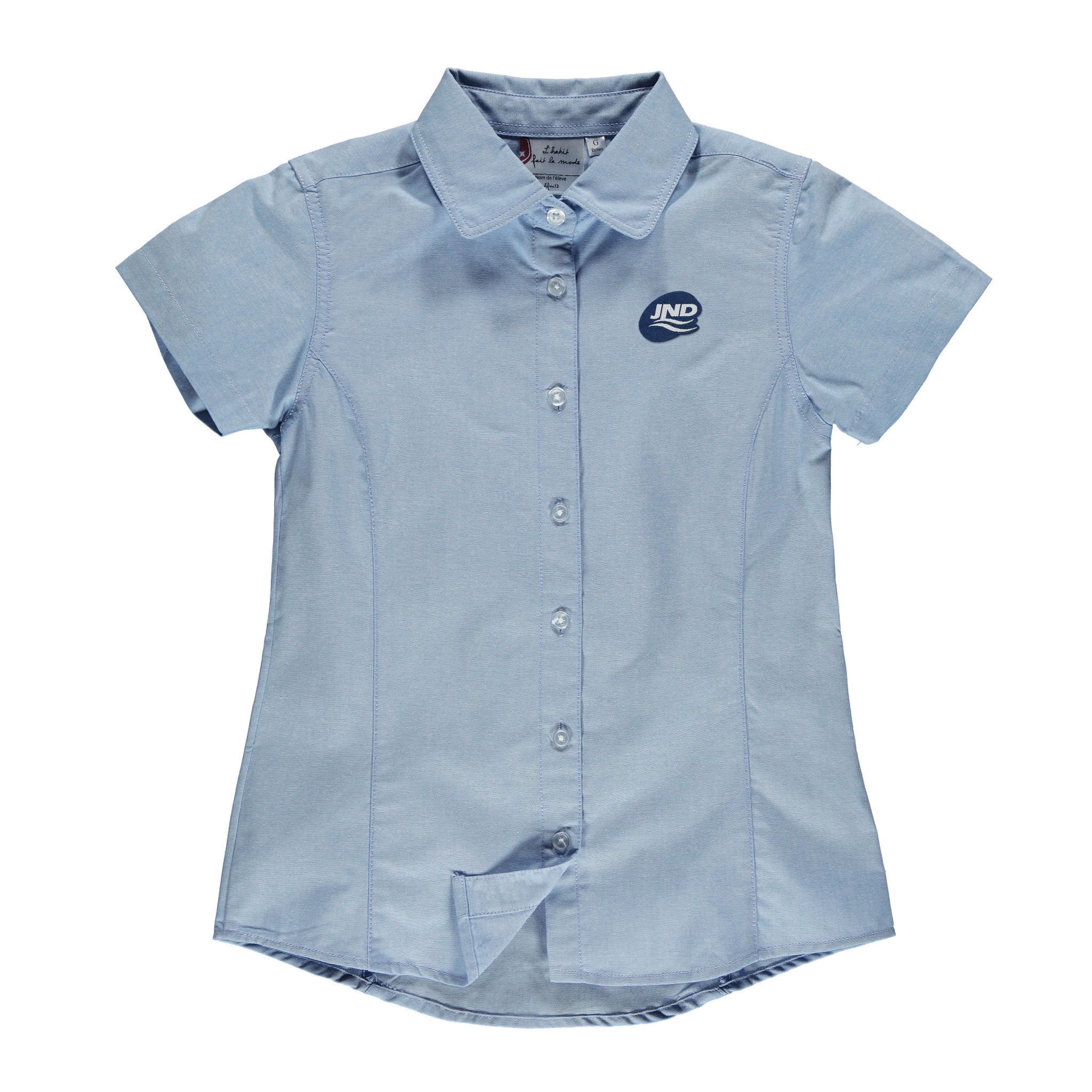 Chemise semi-ajustée à manches courtes enfant - coupe semi-ajustée