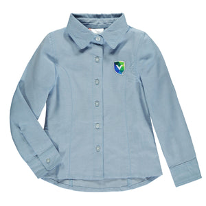 Semi-fitted children's long-sleeved shirt