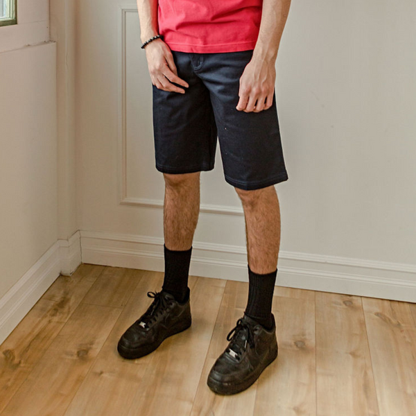 Straight Bermuda shorts in junior twill