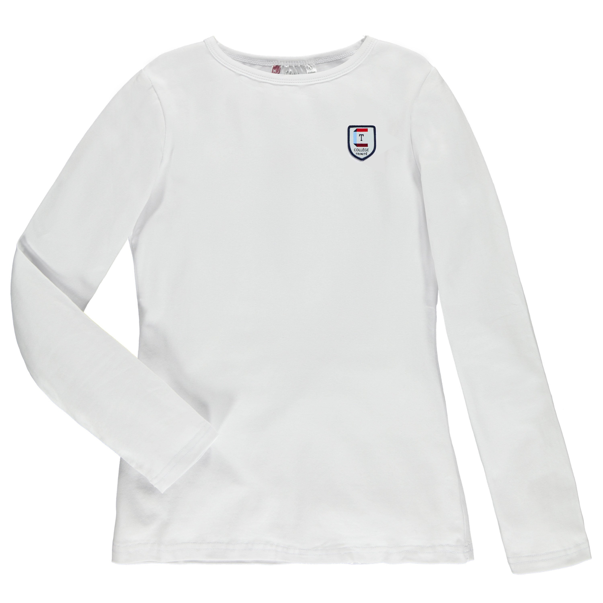 Chandail blanc à encolure bateau - TRI027J