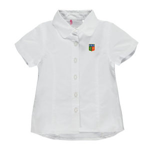 Chemise semi-ajustée à manches courtes enfant Blanc