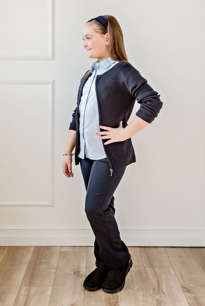 Chemise semi-ajustée à manches longues enfant