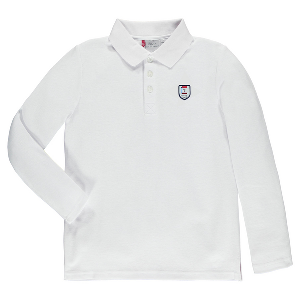 Polo à manches longues junior Blanc