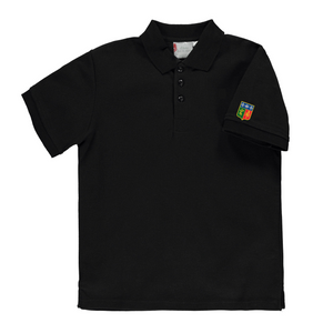 Polo à manches courtes junior Noir
